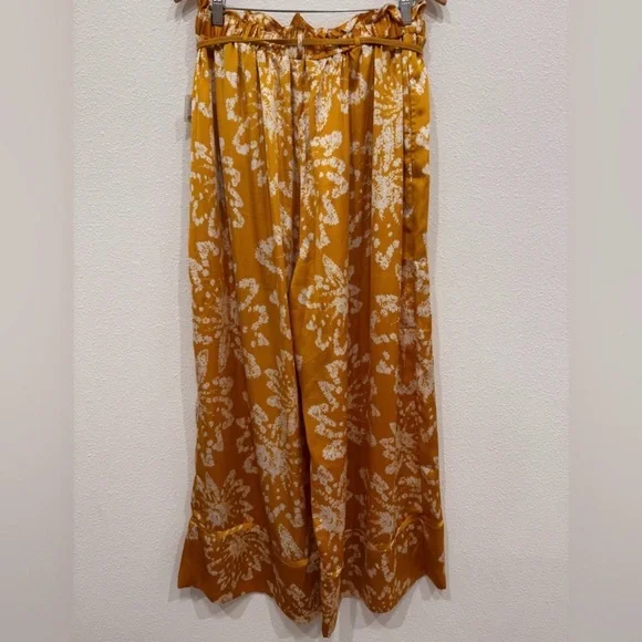 Free People Yellow Floral Wide Leg Pants - Picture 4 of 6